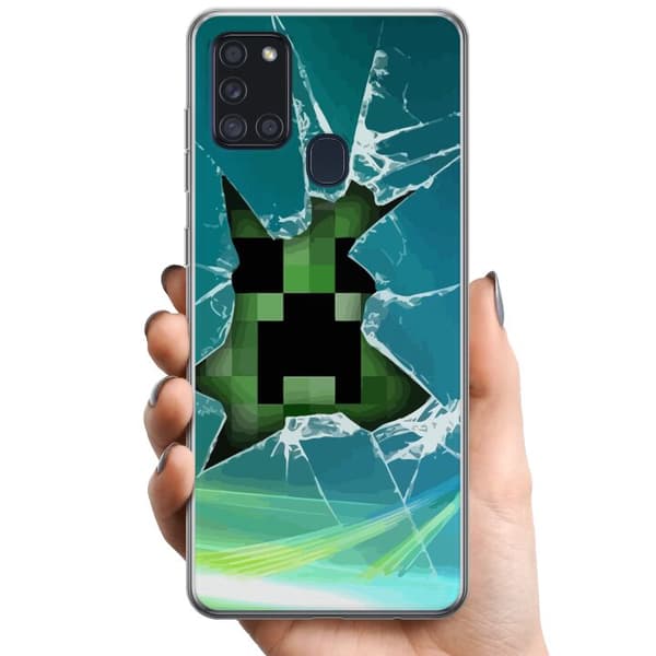 Samsung Galaxy A21s TPU Mobilcover MineCraft