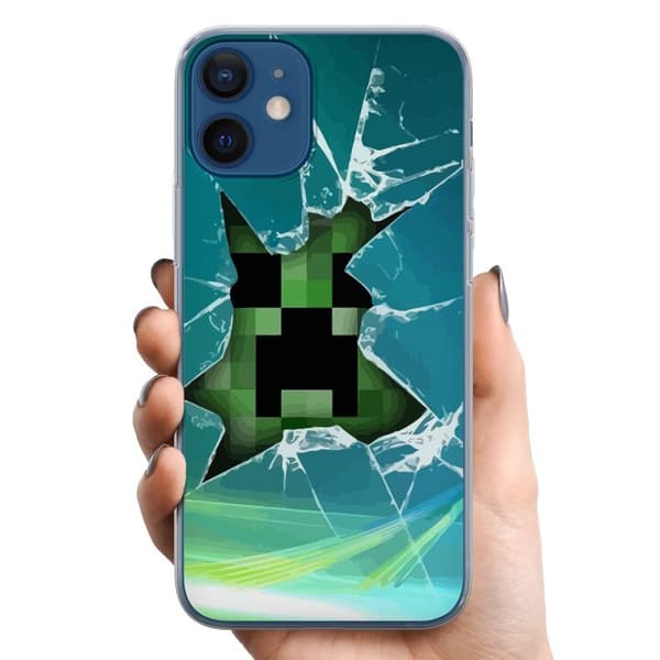 Apple iPhone 12 mini TPU Mobilcover MineCraft
