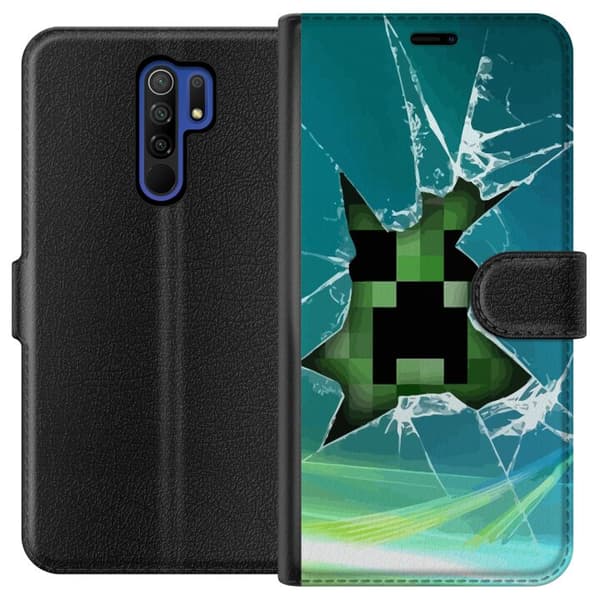Xiaomi Redmi 9 Lommeboketui MineCraft
