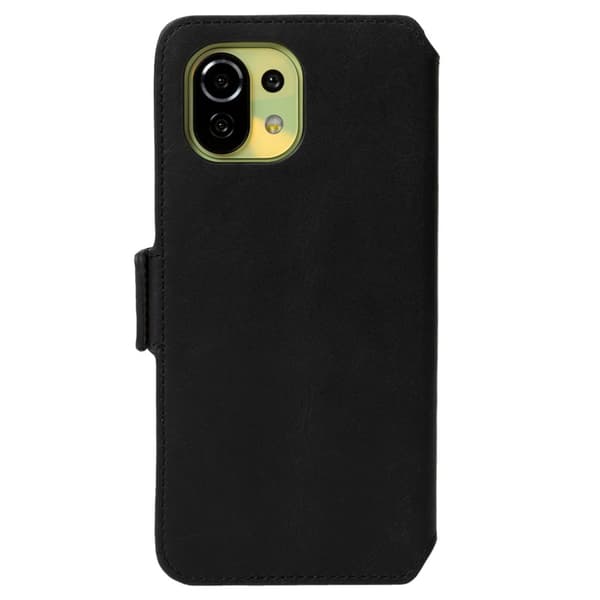 Krusell Xiaomi Mi 11 Lite Kotelo Leather PhoneWallet Musta