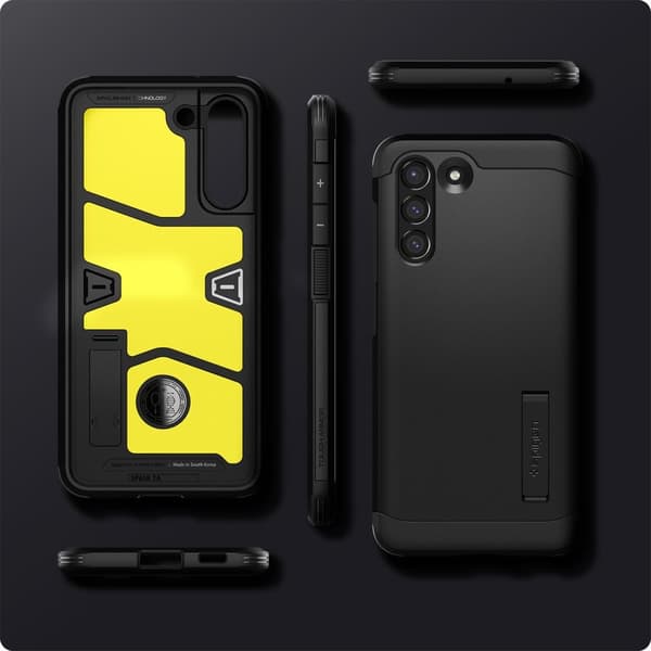 Spigen Samsung Galaxy S21 FE Kuori Tough Armor Musta