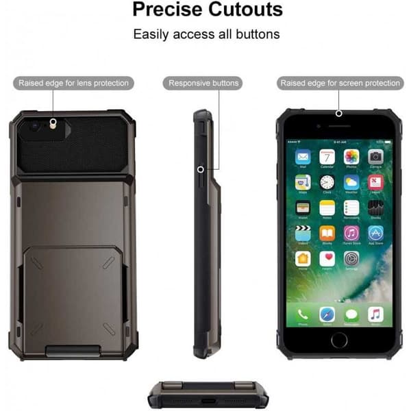 iPhone 6S/7/8/SE (2020&2022) Stöttåligt Skal med Kortfack Void