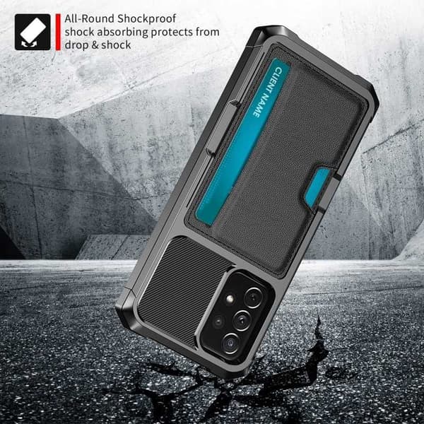Samsung A52/A52s 4G/5G stødsikkert cover med kortrum Solid V2