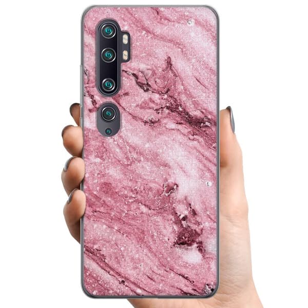 Xiaomi Mi Note 10 TPU Mobilcover Glitter Marmor