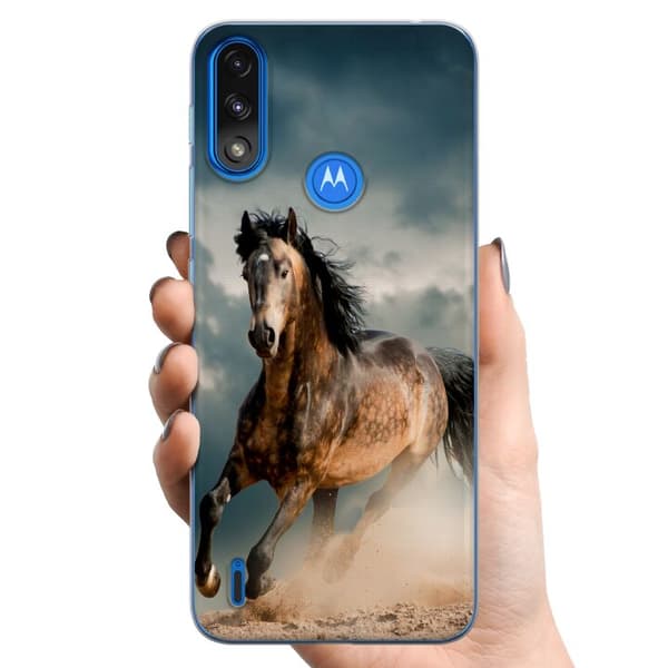 Motorola Moto E7 Power TPU Mobilskal Häst