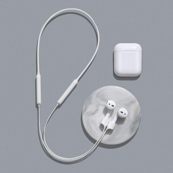 Baseus Sport Silikonsnöre till Apple Airpods 1-2 - Vit