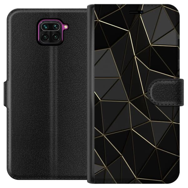 Xiaomi Redmi Note 9 Lompakkokotelo Keskiyö