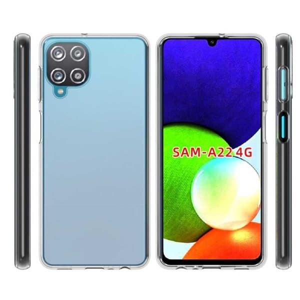 Samsung A22 4G stødabsorberende silikonecover Enkelt