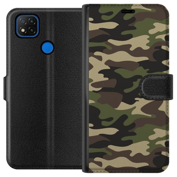 Xiaomi Redmi 9C Tegnebogsetui Militær