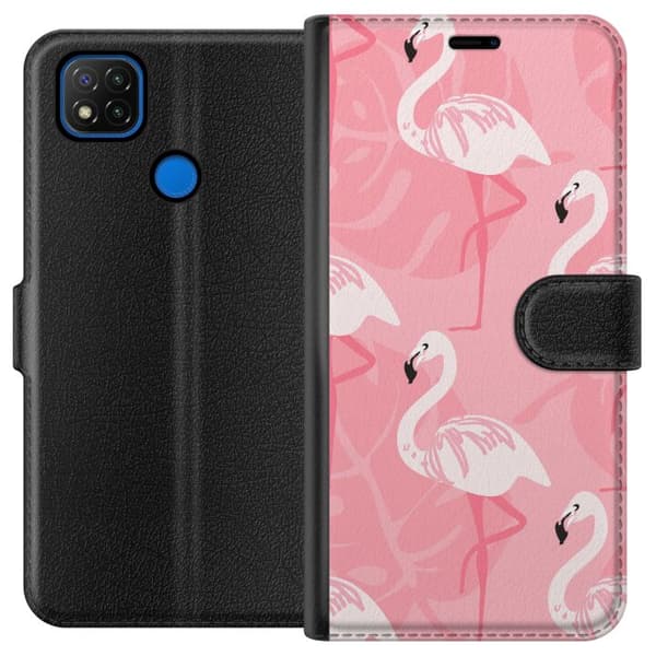 Xiaomi Redmi 9C Lommeboketui Flamingo