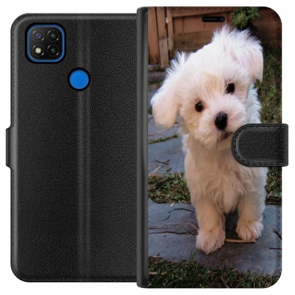 Xiaomi Redmi 9C Tegnebogsetui Hund