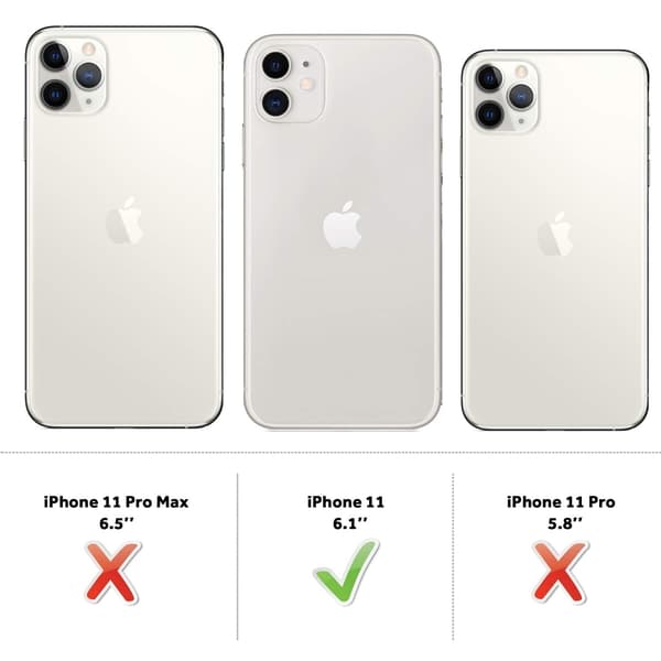 Gennemsigtig Taske iPhone 11 Transparent TPU 3-Pack