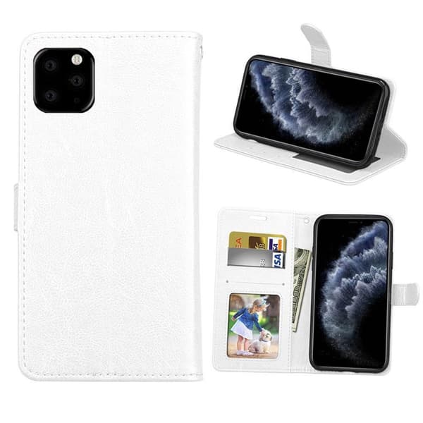 Lommebokdeksel 3-kort Apple iPhone 13 Pro Max : Farge - Hvit