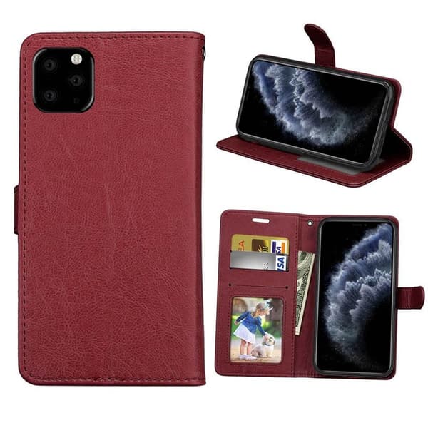 Mobil tegnebog 3-kort Apple iPhone 13 Pro Max : farve - brun