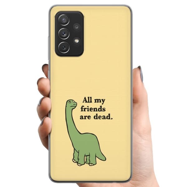 Samsung Galaxy A52 5G TPU Matkapuhelimen kuori Dinosaurukset
