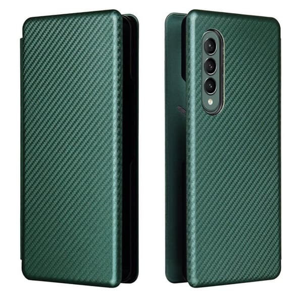 Carbon Flipcase deksel Samsung Galaxy Z Fold 3 : Farge - Grønn