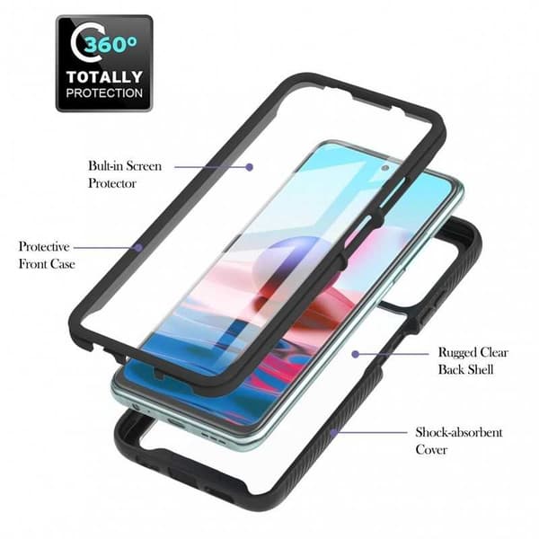 Redmi Note 10 4G Heltäckande Premium 3D Skal ThreeSixty