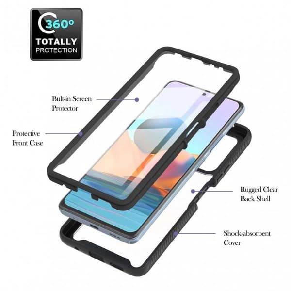 Redmi Note 10 Pro 4G Full Coverage Premium 3D Cover ThreeSixty