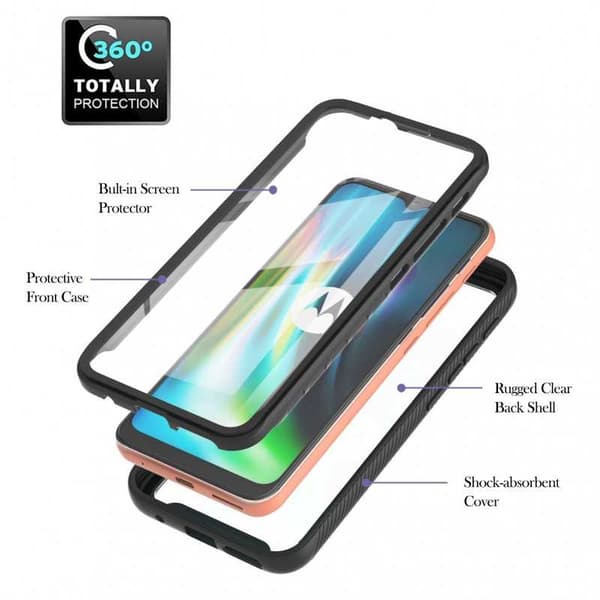 Moto E7 Plus / G9 Play Comprehensive Premium 3D Cover ThreeSixty