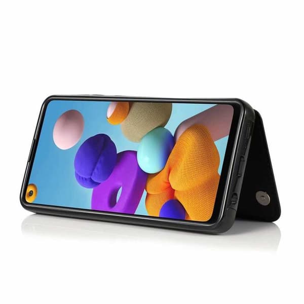 Samsung A21S Shockproof Case Kortholder 3-POCKET Flippr