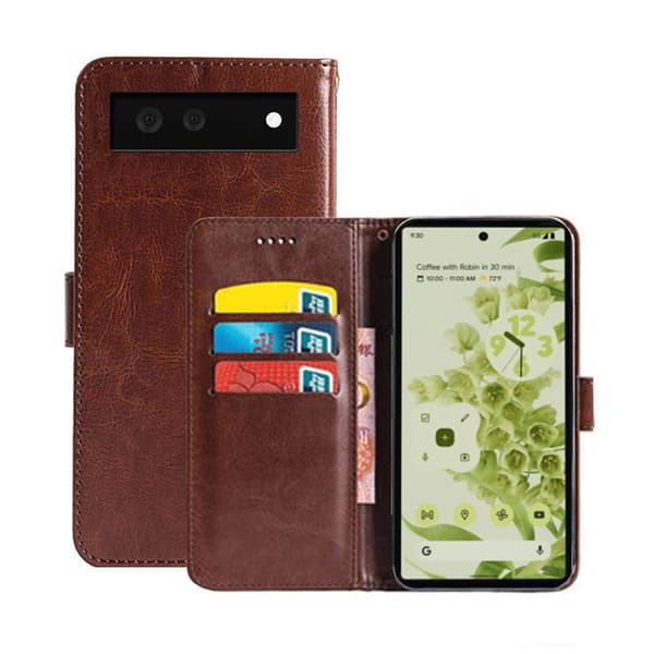 Lompakkokotelo 3-kortti Google Pixel 6 : väri - ruskea