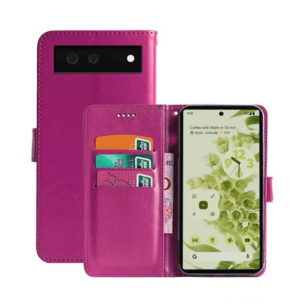 Lommebokdeksel 3-kort Google Pixel 6 : Farge - Rosa
