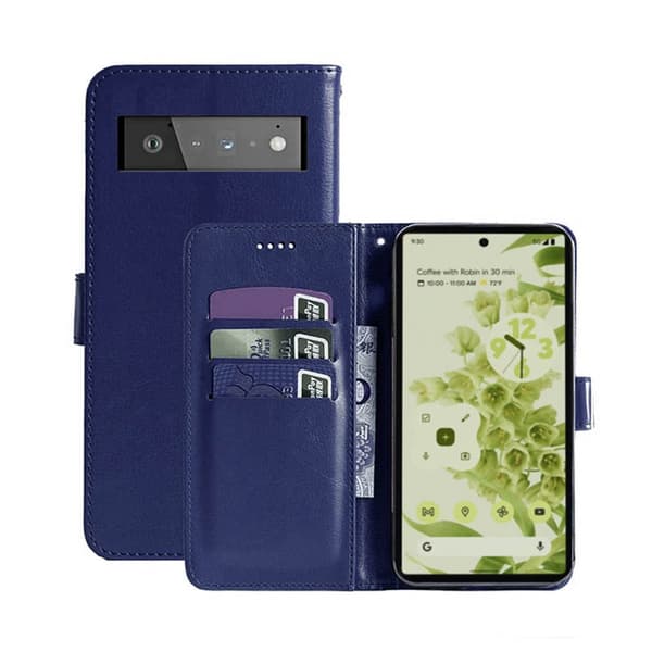 Wallet Cover 3-kort Google Pixel 6 Pro : farve - mørk