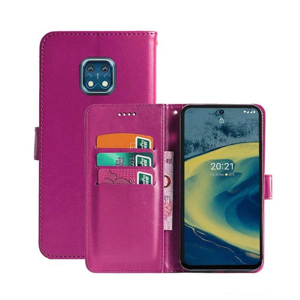 Lommebokdeksel 3-kort Nokia XR20 : Farge - Rosa