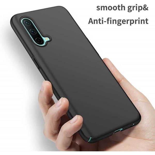 OnePlus Nord CE 5G Tyndt gummibelagt matsort cover Basic V2