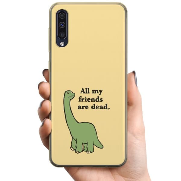 Samsung Galaxy A50 TPU Mobilcover Dinosaurer