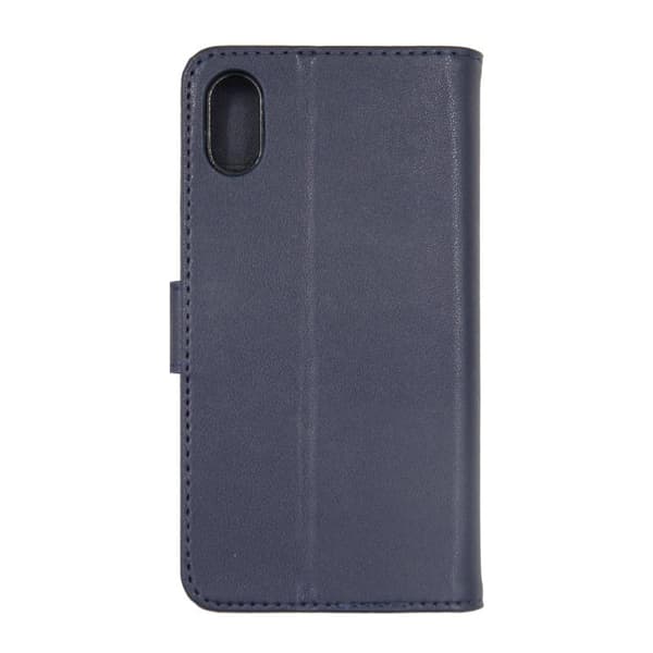 iPhone X/XS Plånboksfodral Läder med Stativ - Blå