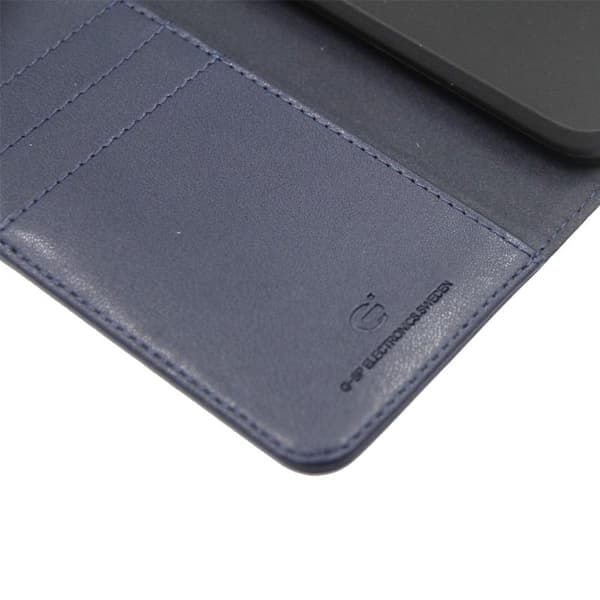 iPhone X/XS Plånboksfodral Läder med Stativ - Blå