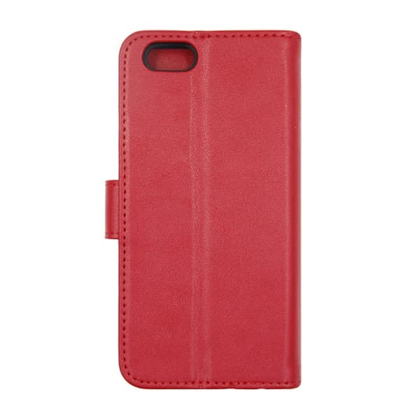 iPhone 6/6S Plånboksfodral Läder med Stativ - Röd