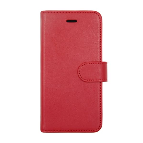 iPhone 6/6S Plånboksfodral Läder med Stativ - Röd