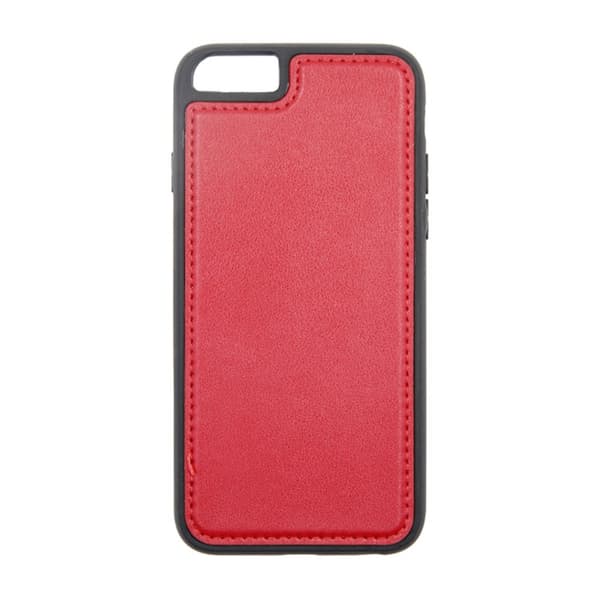 iPhone 6/6S Plånboksfodral Magnet Läder med Stativ - Röd