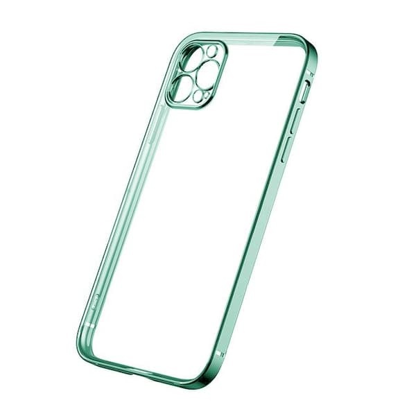 iPhone 12 Pro Max Mobilskal med Kameraskydd - Grön/transparent