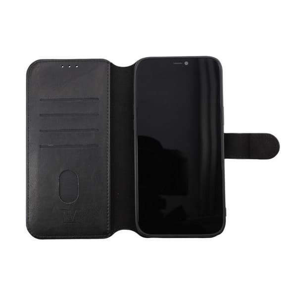 iPhone 12 Pro Max Plånboksfodral Magnet Rvelon - Svart