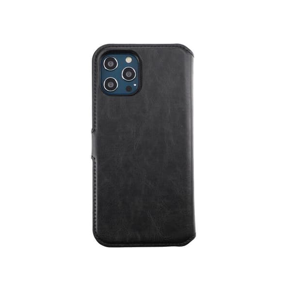 iPhone 12 Pro Max Plånboksfodral Magnet Rvelon - Svart