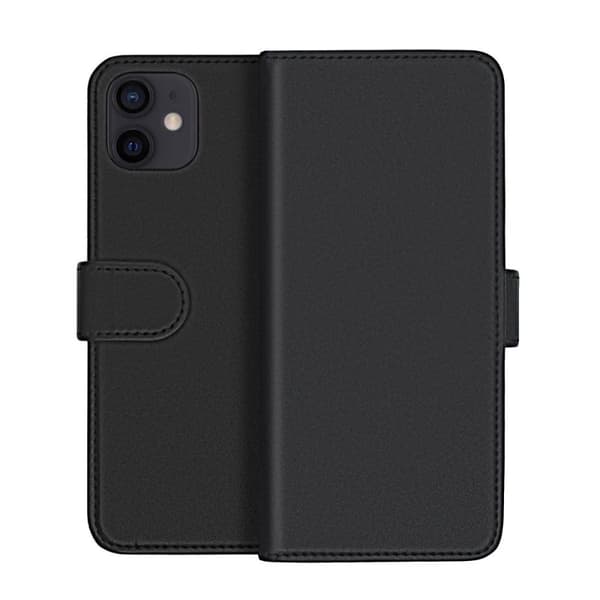 iPhone 12 Mini Plånboksfodral Magnet Rvelon - Svart