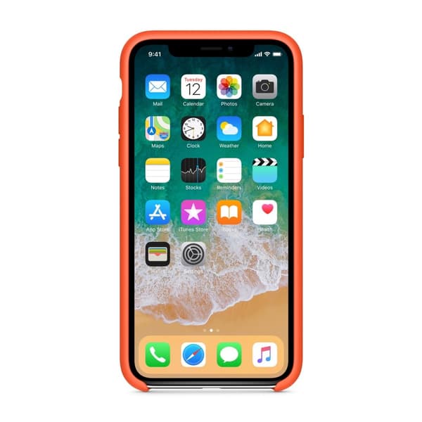 Mobilskal Silikon iPhone XS Max - Orange