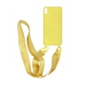 Miniatyrbillede 1 af 3: iPhone XS Max Silikonskal med Rem/Halsband - Gul