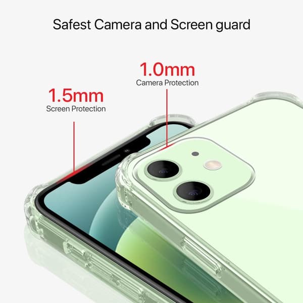 Stöttåligt Mobilskal iPhone 12 Mini - Transparent
