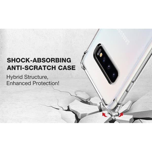 Stöttåligt Skal Samsung Galaxy S10 Plus - Transparent
