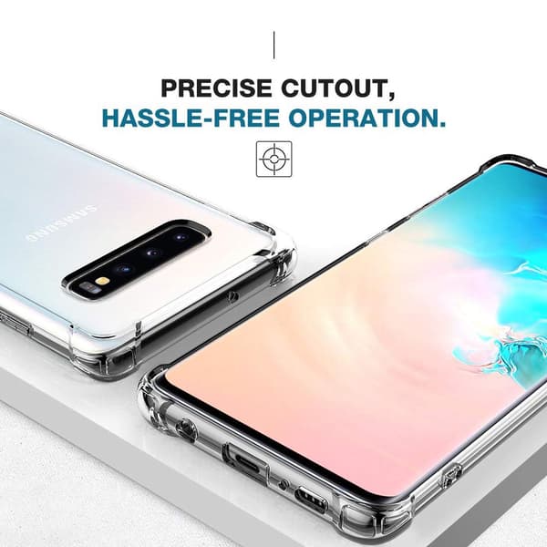 Stöttåligt Skal Samsung Galaxy S10 Plus - Transparent