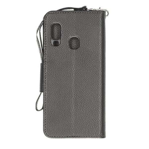 Samsung Galaxy A40 Plånboksfodral med Stativ - Svart