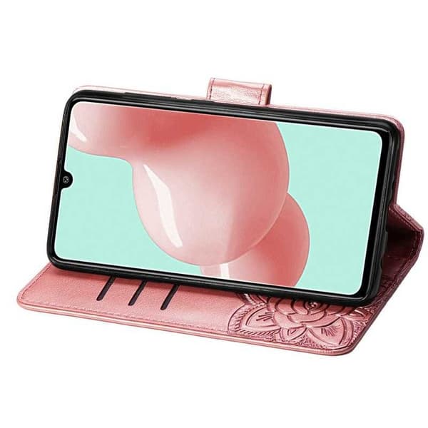 Samsung A41 Plånboksfodral PU-Läder 4-FACK Motiv Fjäril