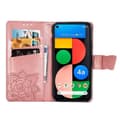 Miniatyrbillede 4 af 7: Google Pixel 4a 5G Wallet Case PU Læder 4-BAG Motiv Butterfly