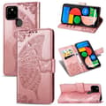 Miniatyrbillede 1 af 7: Google Pixel 4a 5G Wallet Case PU Læder 4-BAG Motiv Butterfly
