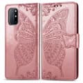 Miniatyrbillede 2 af 8: OnePlus 8T Pung-etui PU-læder 4-LOMMES Motiv Butterfly