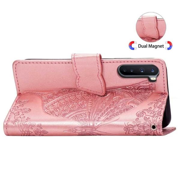 OnePlus Nord Plånboksfodral PU-Läder 4-FACK Motiv Fjäril